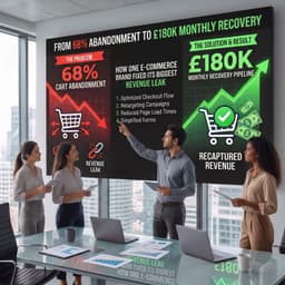 From 68% Cart Abandonment to a £180K Monthly Recovery Pipeline: How One E-Commerce Brand Fixed Its Biggest Revenue Leak